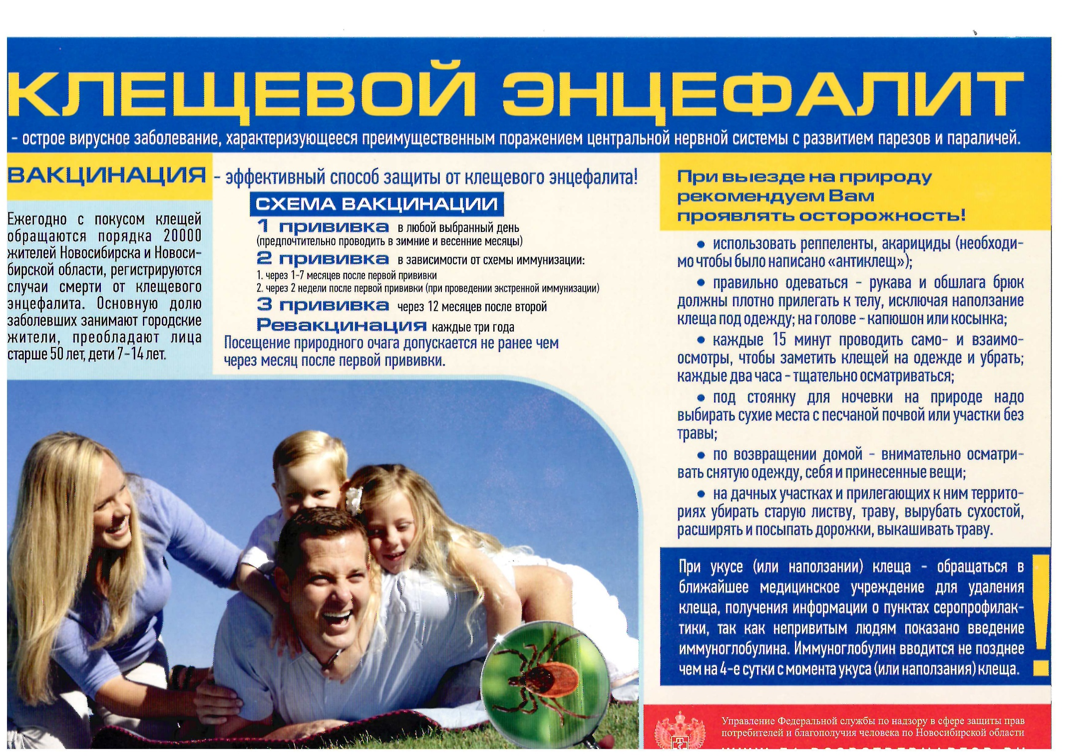Информирование по профилактике клещевого вирусного энцефалита